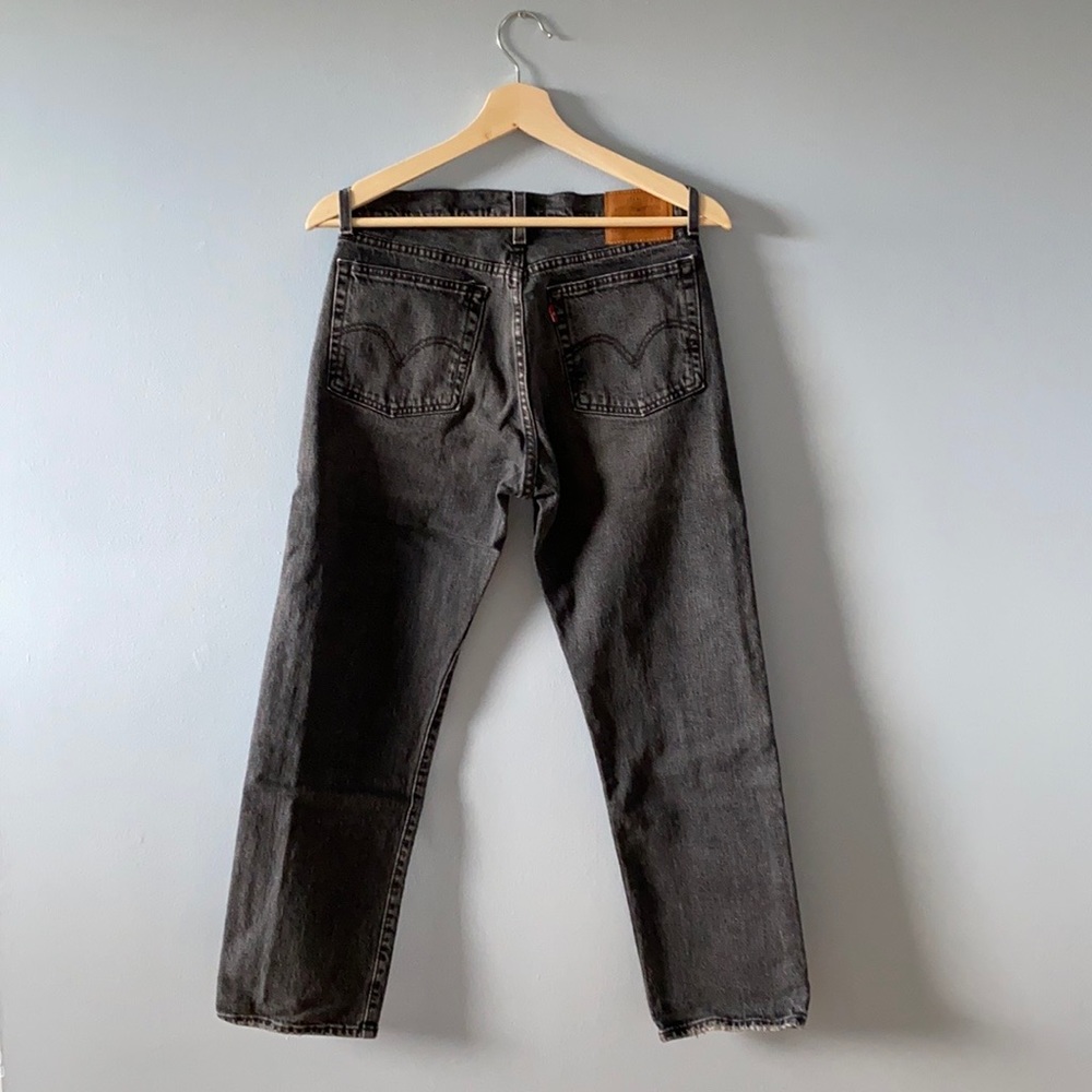 Levi's Women's Straight Leg Jeans - Charcoal Gray - Picture 5 of 10